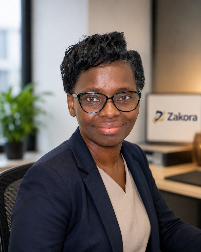 Flore, fondatrice de Zakora, dans son bureau